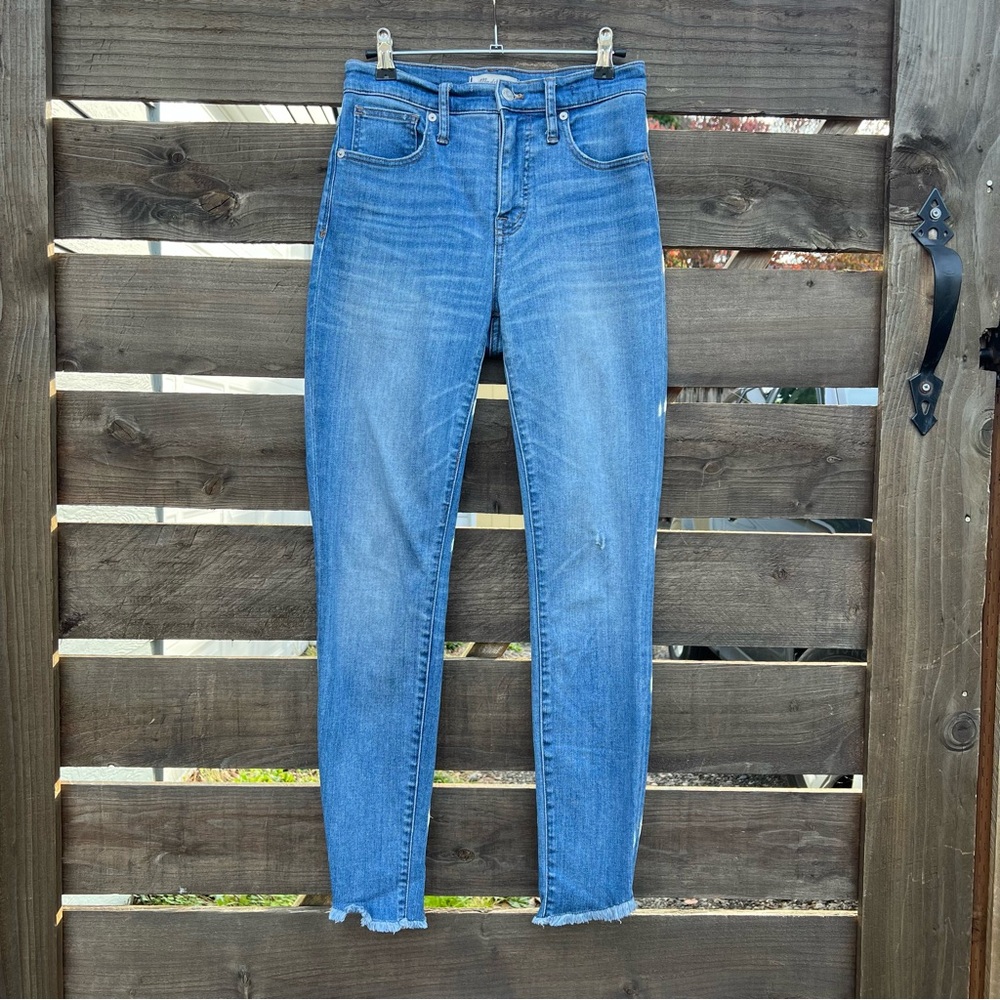 Madewell 10” High Rise Skinny Jeans with Raw Hem
